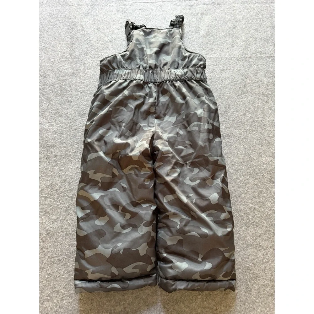 OshKosh B'Gosh Boy Ski Jacket and Snowbib Snowsuit Outfit Camo Size 4T